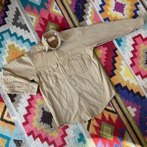 Filson Canvas Button Down Shirt